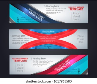Banner template Corporate layout background vector illustration color
