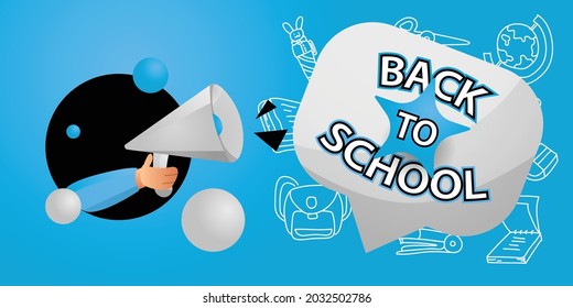 Banner template design back to school