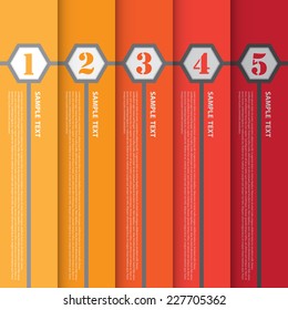 The Banner Template for Design and Creative Work, Vector Illustration