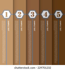 The Banner Template for Design and Creative Work, Vector Illustration