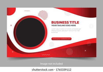 Banner template design with geometric shapes