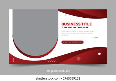 Banner template design with geometric shapes