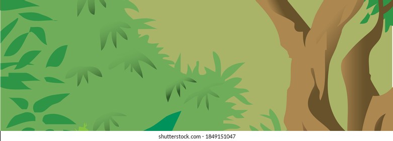 banner template design with header interface gradient style