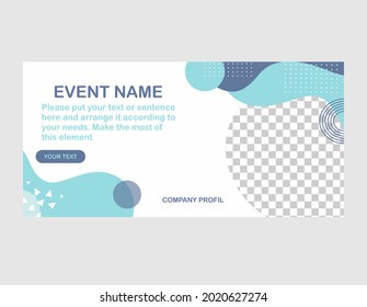 diseño de plantillas de banners con vector de concepto simple