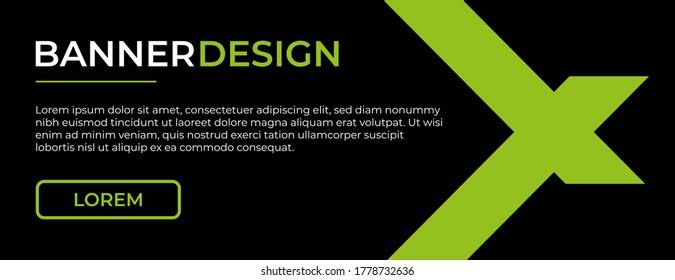 diseño de plantillas de banner . banner web o anuncios diseño de banners con color verde