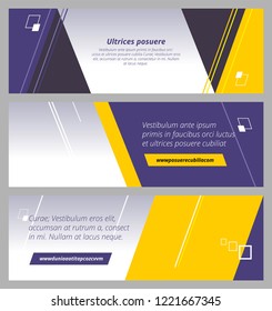 Banner template design for your website