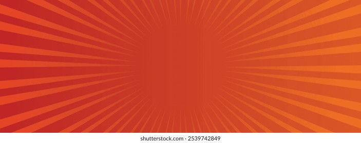 Modelo de faixa para o vetor alimentar. Design de plano de fundo da Web com combinação de cor laranja gradiente para produto