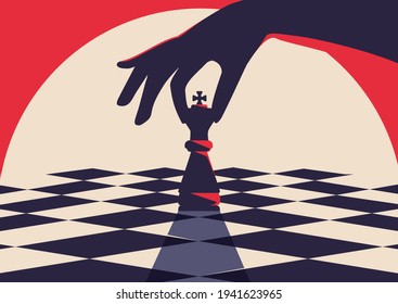 A skilled hand deftly slides a chess piece marked Chess across Vertical  Mobile Wallpaper AI Generated 31597126 Stock Photo at Vecteezy