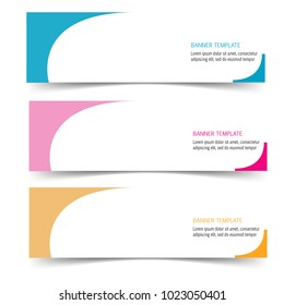 banner template illustration design vector