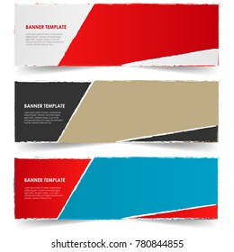 banner template illustration isolated on white background vector