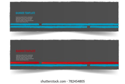 Banner template illustration vector isolated on white background