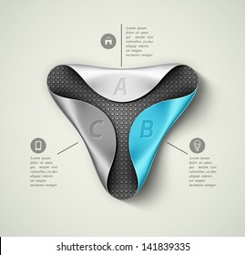 Banner template, infographics. Illustration contains transparency and blending effects, eps 10