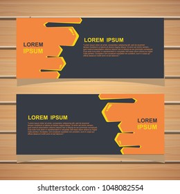 banner template. modern design background. vector.