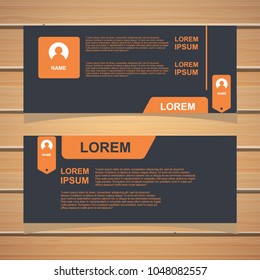 banner template. modern design background. vector.
