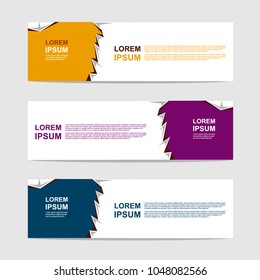 banner template. modern design background. vector.