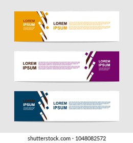 banner template. modern design background. vector.
