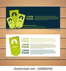 banner template. modern design background. vector.