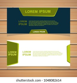 banner template. modern design background. vector.