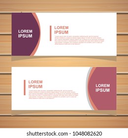 banner template. modern design background. vector.