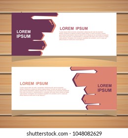 banner template. modern design background. vector.