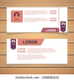 banner template. modern design background. vector.