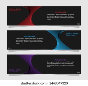 Banner template  modern design for web.