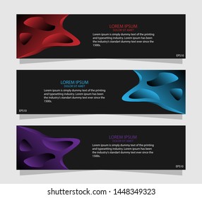 Banner template  modern design for web.