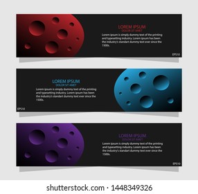 Banner template  modern design for web.