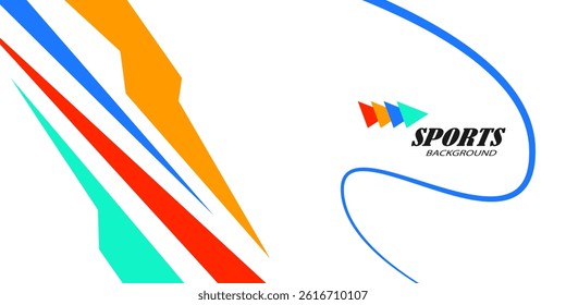 Banner template for national sports day football, basketball, tennis and volleyball background. world sports celebration