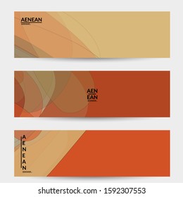 Banner template with pastel colored transparent overlapping shapes creating vector mixture of acrylic paint or watercolor effect. Marble texture flat colors simple organic shapes. Nature earth design.