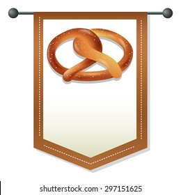 Bannervorlage mit Bretzel-Design