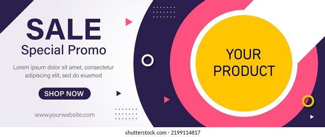 banner template, sales background and has abstract ornament, perfect for your business promotion