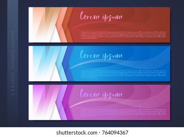 Banner template Scale 4x1.