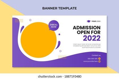Banner template for school admission