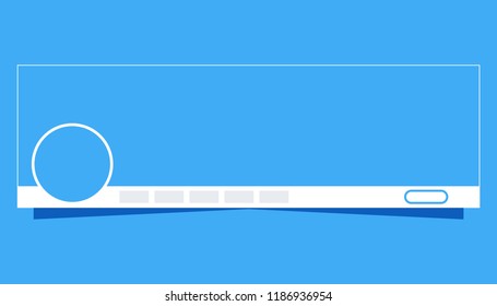 Banner template social media mockup illustration
