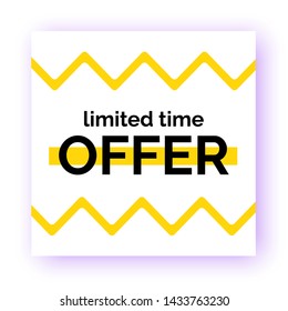 Banner, template for social media post promotion. Geometric square background with text space, abstract elements, purple and black color. Sale, discount promo, email, newsletter layout set
