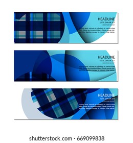 Banner template. Vector.
