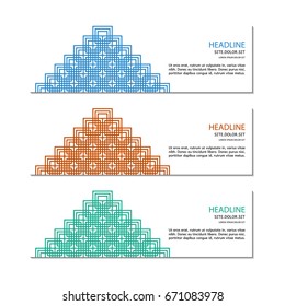Banner template. Vector.