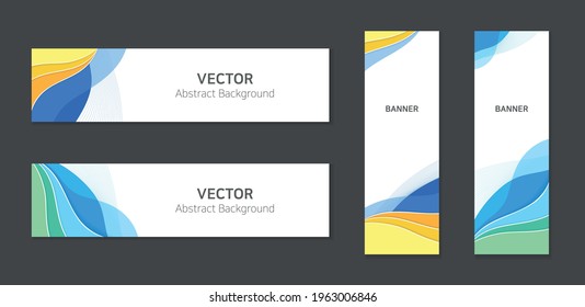 banner template, vector abstract background