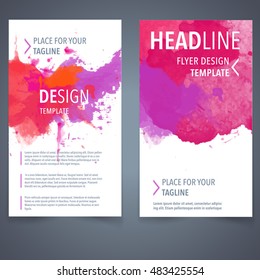 banner template watercolor vector flyers poster abstraction vector brochure watercolor pattern flyer blueprint design elements banner template watercolor vector flyers poster color coloration makeup c