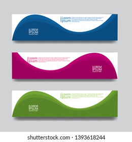 banner template web abstrack geometric simple modern 