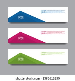 banner template web abstrack geometric simple modern 