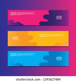 banner template web abstrack modern