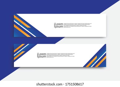banner template web abstract wave simple modern