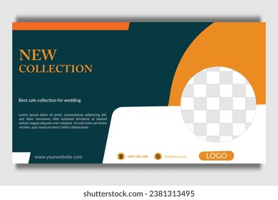 banner template or web ad template design