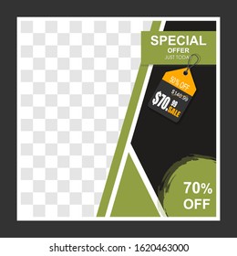 banner template for web and social media