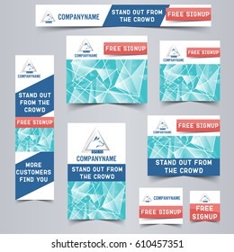 banner templates all main sizes