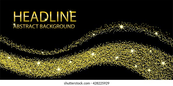 Banner templates with golden theme. Vector illustration for pretty design. Ethnic gold vintage frame. Yellow and white colors. Border, frame, icon elements.