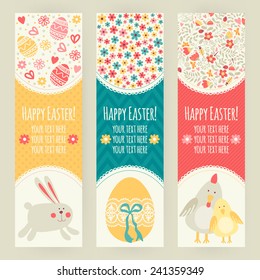 Banner templates. Happy Easter!