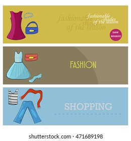 banner templates include items of clothing